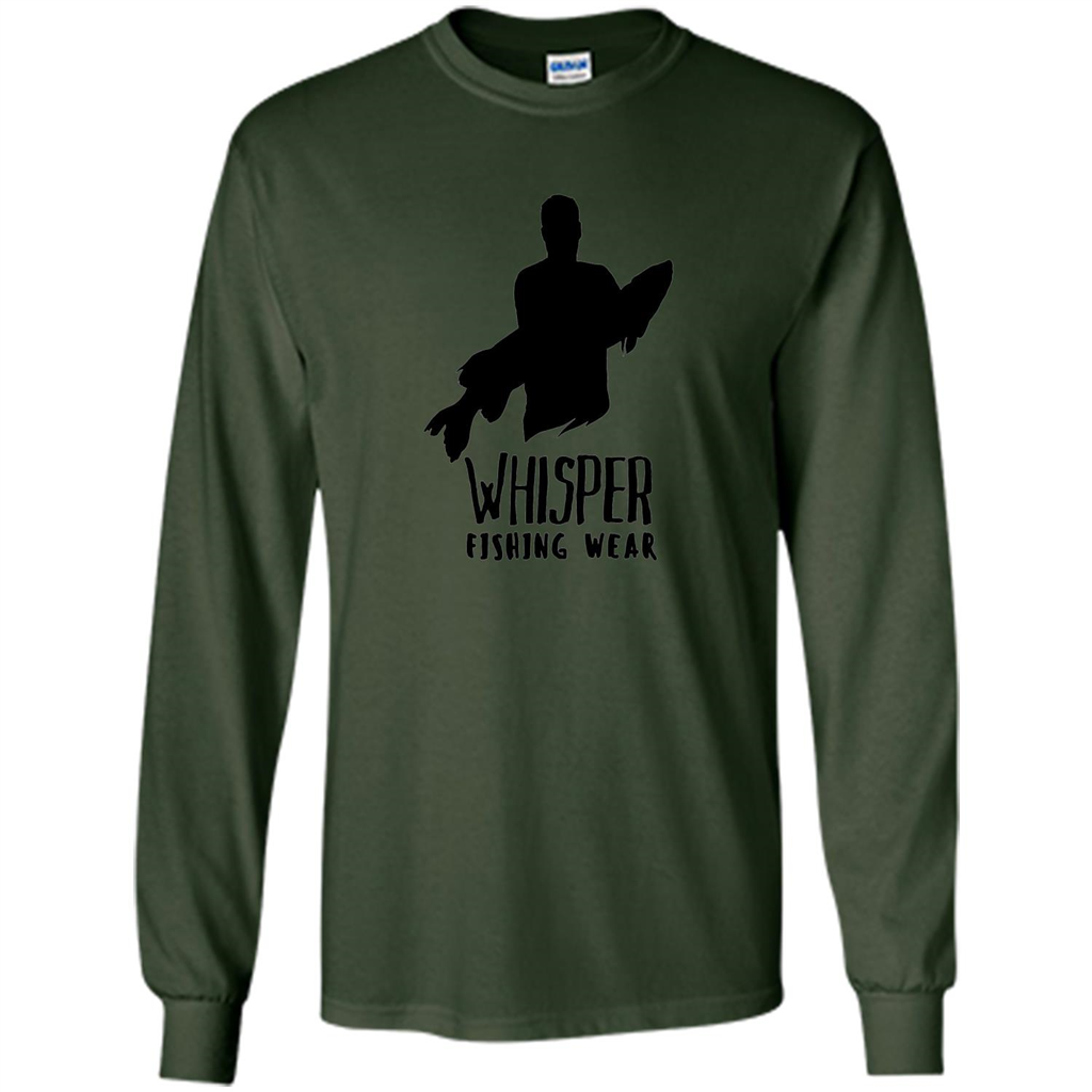 Fishing Lover T-shirt Whisper Fishing Wear Forest Green