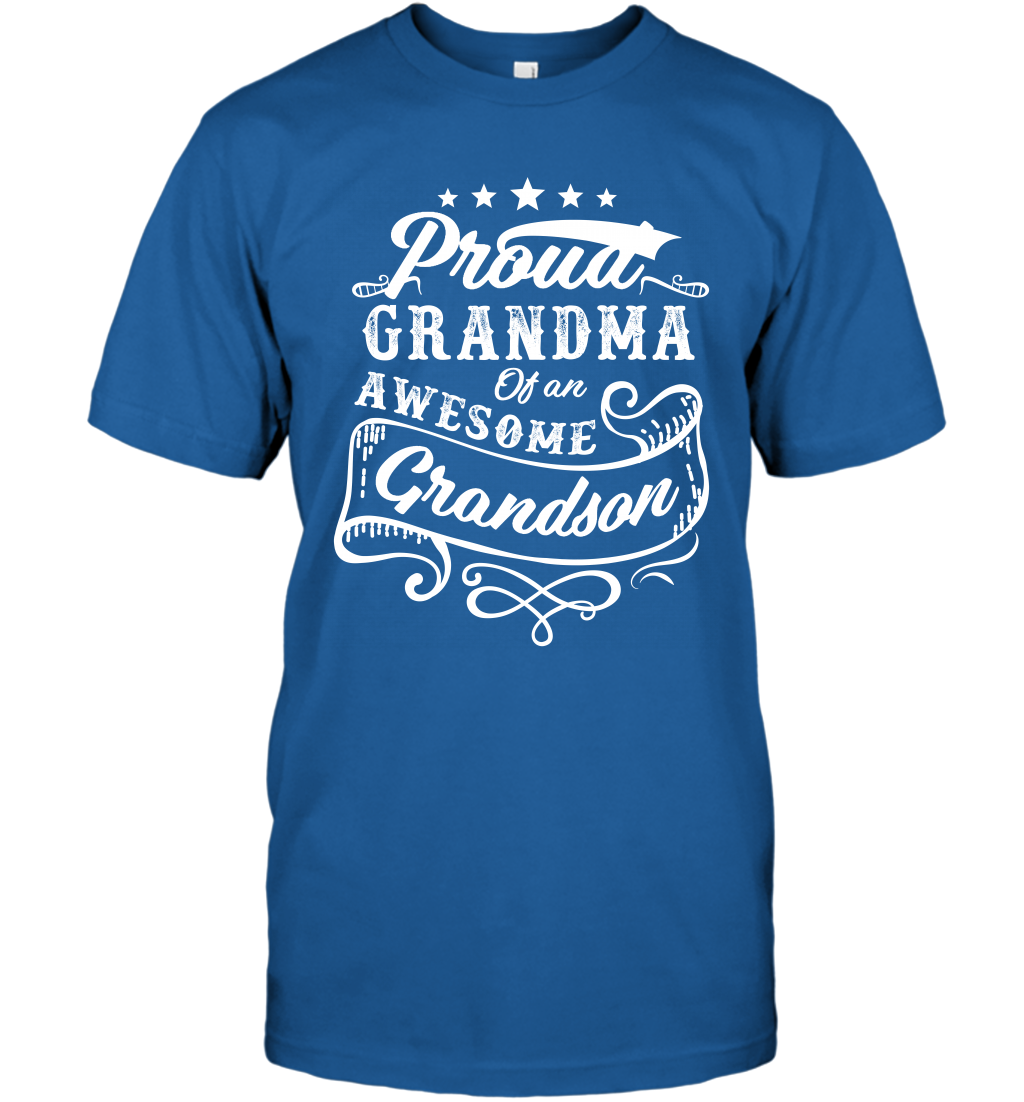 Proud Grandma Of An Awesome Grandson Shirt T-Shirt T-Shirt Royal