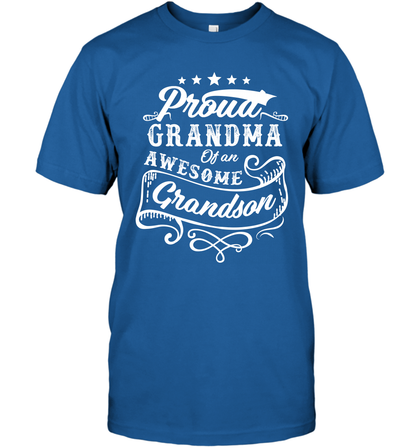 Proud Grandma Of An Awesome Grandson Shirt T-Shirt T-Shirt Royal
