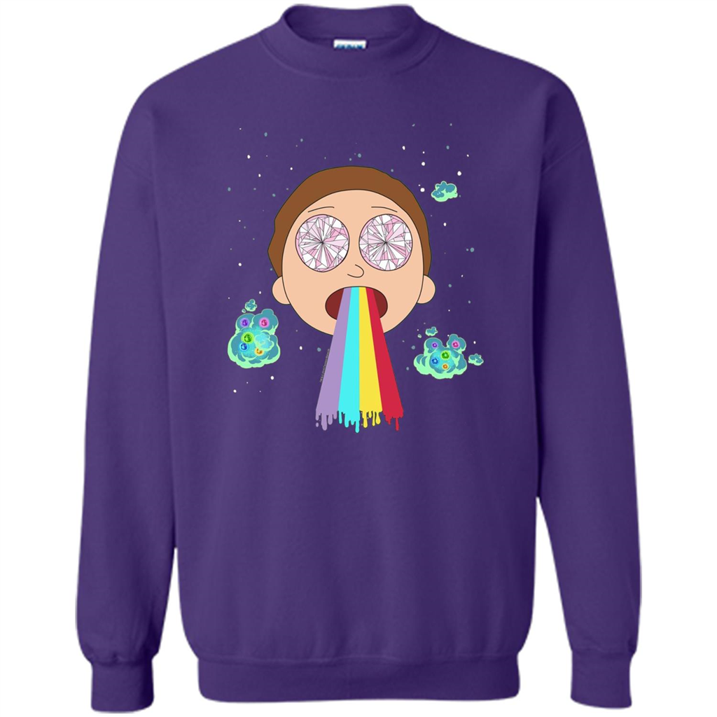 Cartoon Lovers T-shirt Space Morty Purple