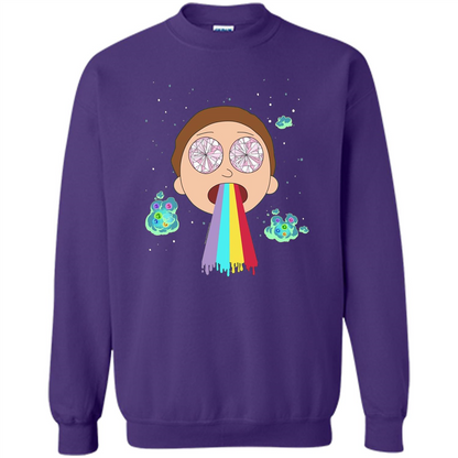 Cartoon Lovers T-shirt Space Morty Purple