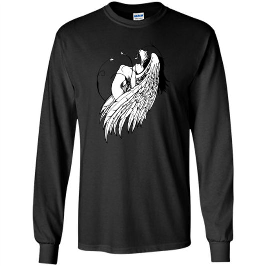 Angel T-shirt Angel Wings Black