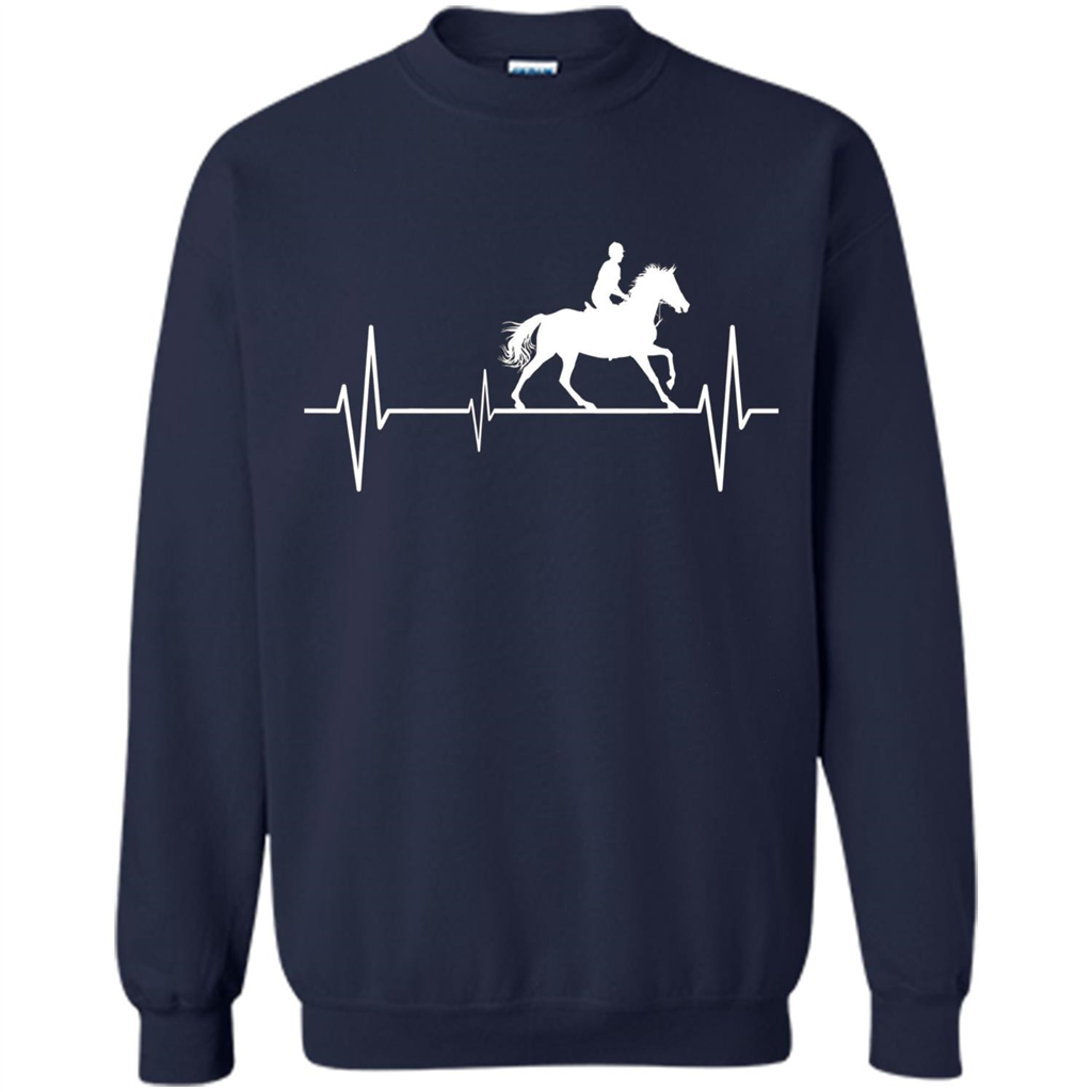 Horse Riding Heartbeat T-shirt Navy