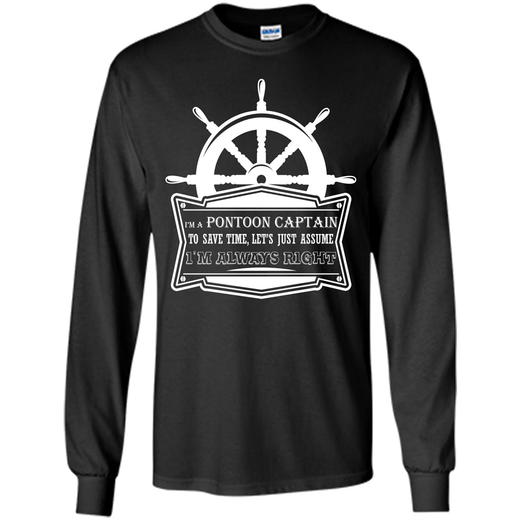 I'm A Pontoon Captain T-shirt Black