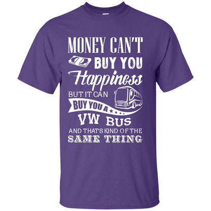 Driver T-shirt Money Can’t Buy You Happiness T-shirt Purple