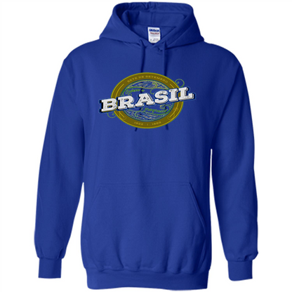 BRAZIL Brasil Independence Day Badge T-shirt Royal