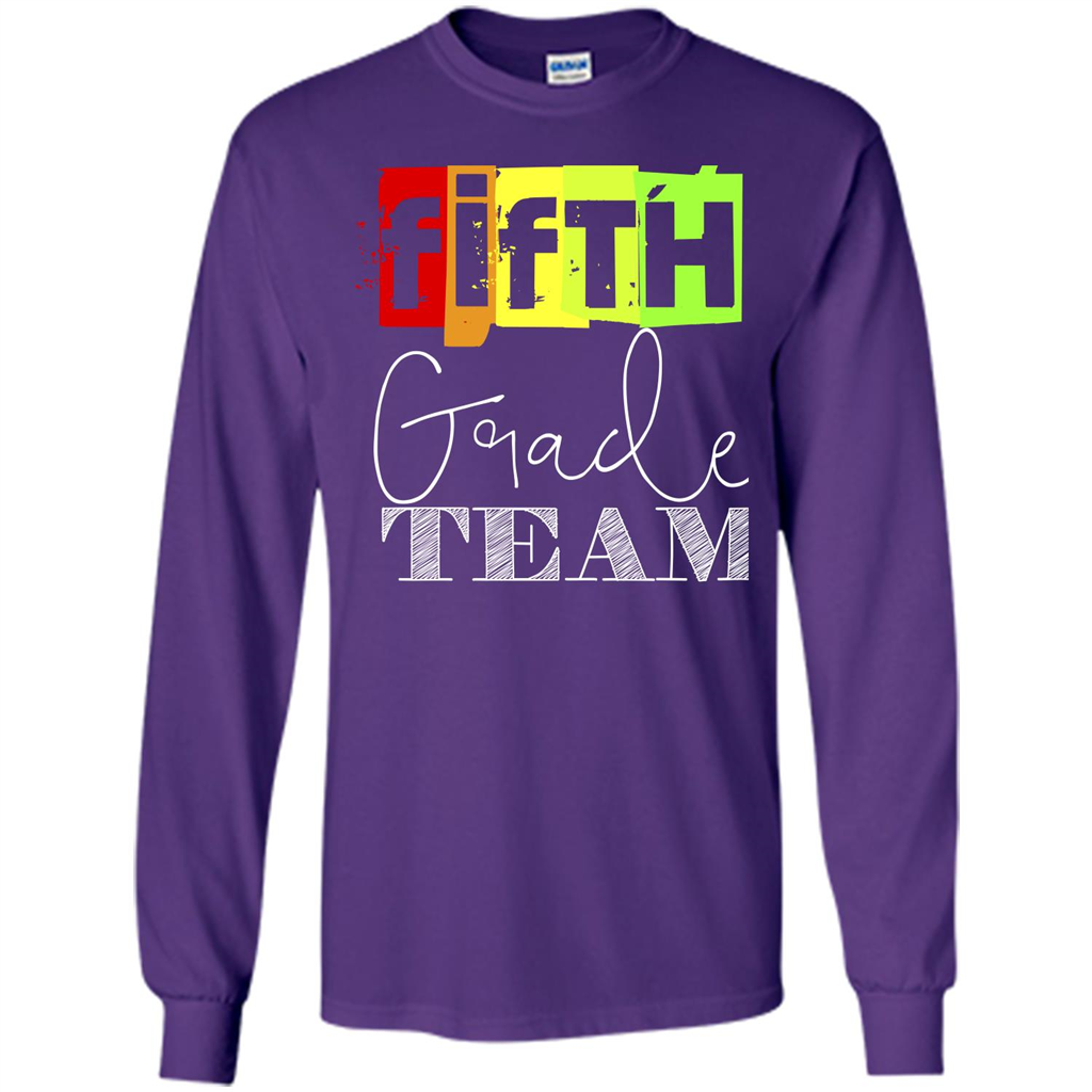 Fifth Grade Team T-shirt School Day T-shirt Purple
