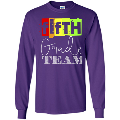 Fifth Grade Team T-shirt School Day T-shirt Purple