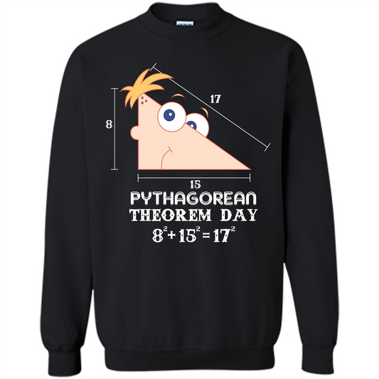 Pythagorean Theorem Day T-shirt Black