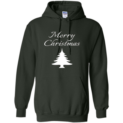 Merry Christmas Xmas Tree T-Shirt Forest Green