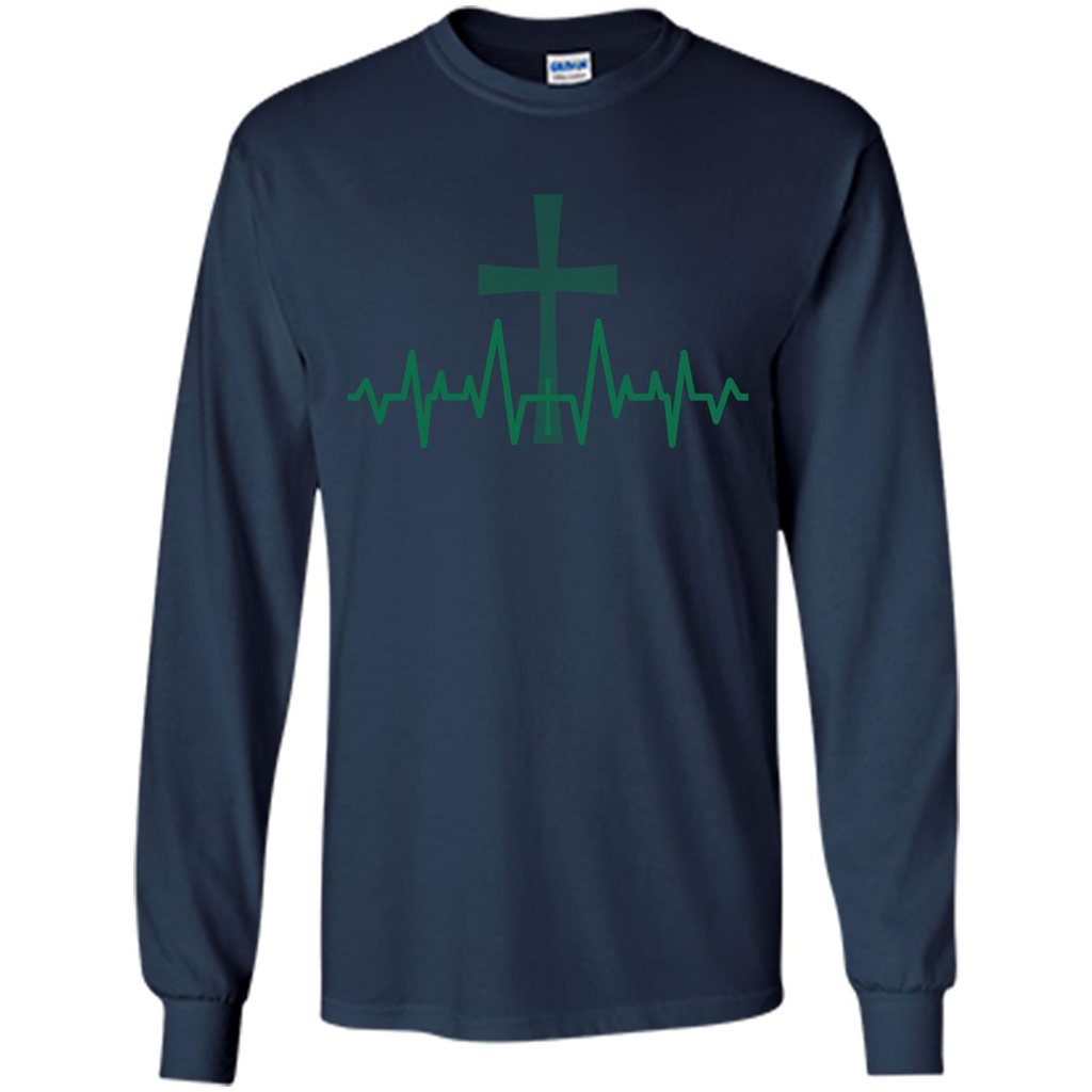 Christian ECG T-shirt Navy