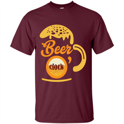 Beer T-shirt Beer O’clock Maroon