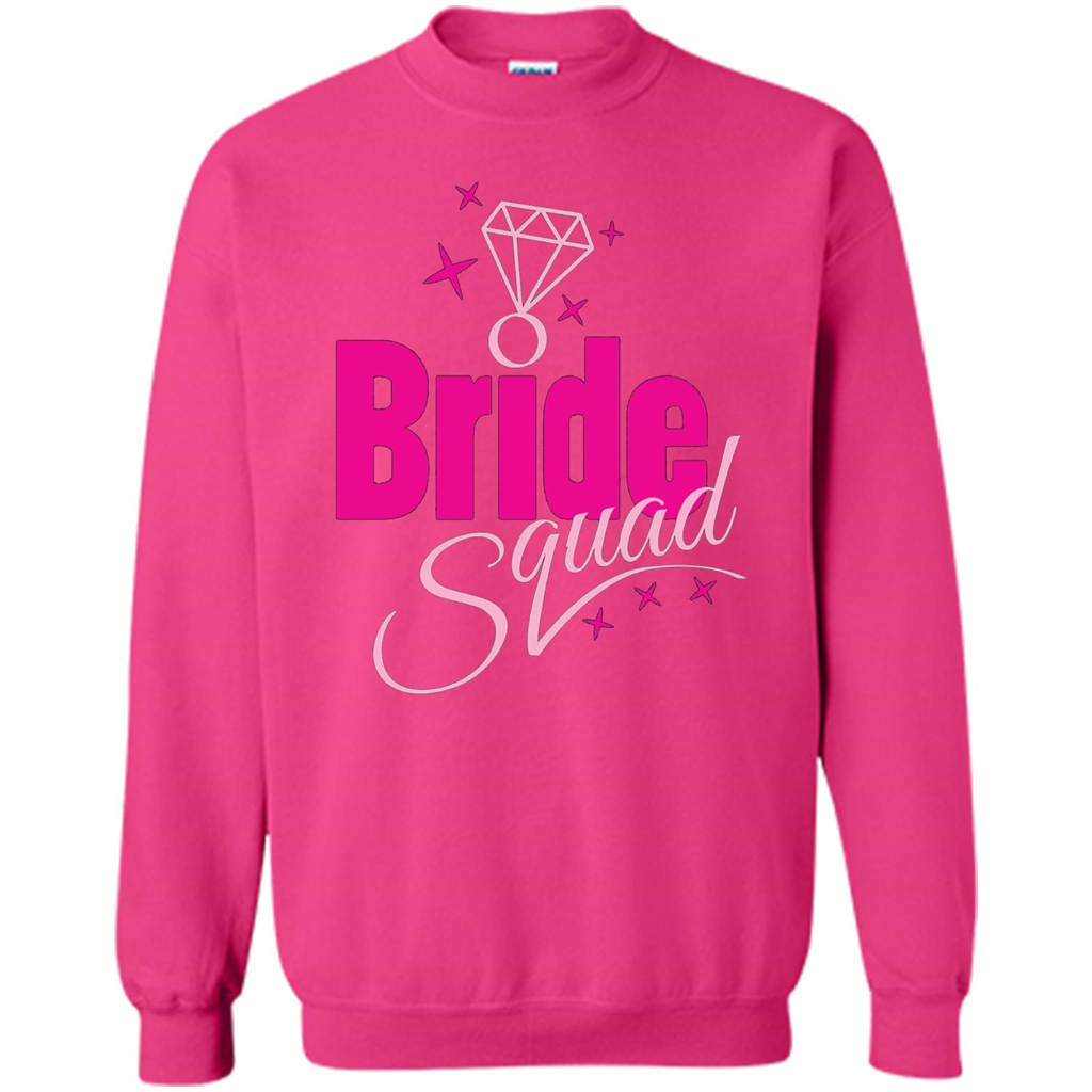 Bride Squad Bachelorette Party T-shirt Heliconia