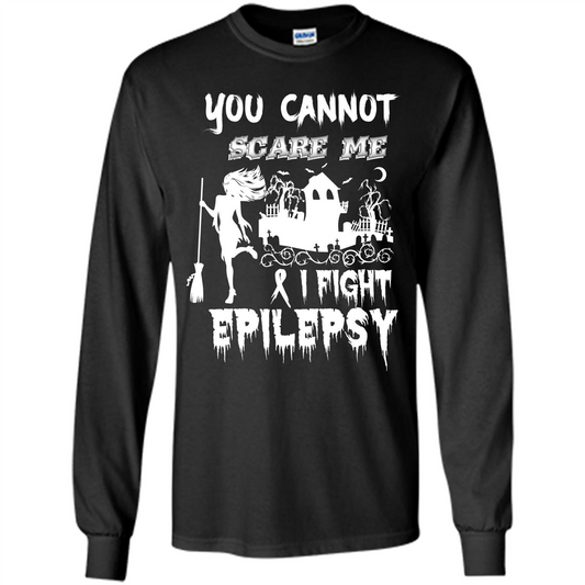 Epilepsy Awareness T-shirt You Cannot Scare Me I Fight Epilepsy T-shirt Black