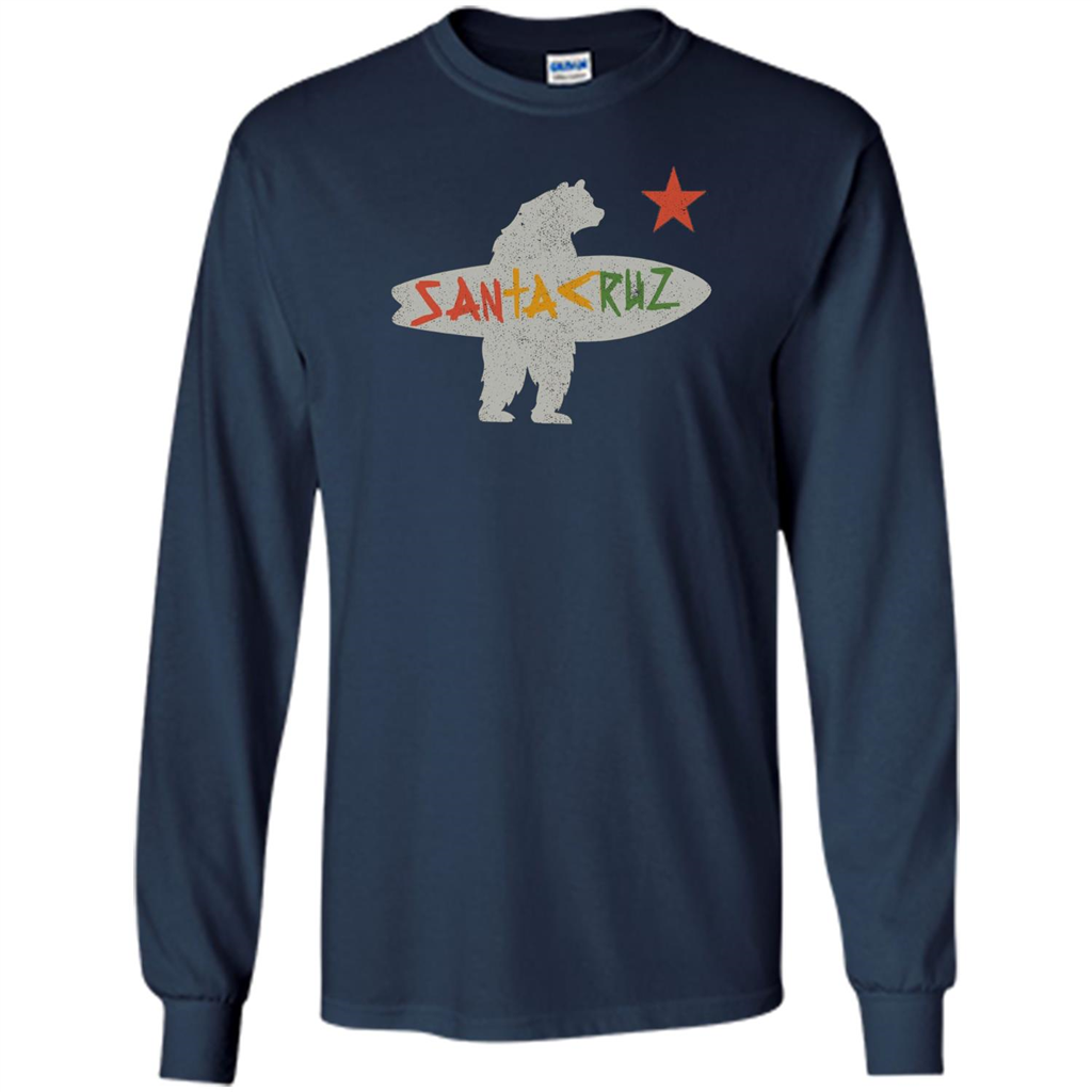 Santa Cruz Surf Bear T-Shirt Navy