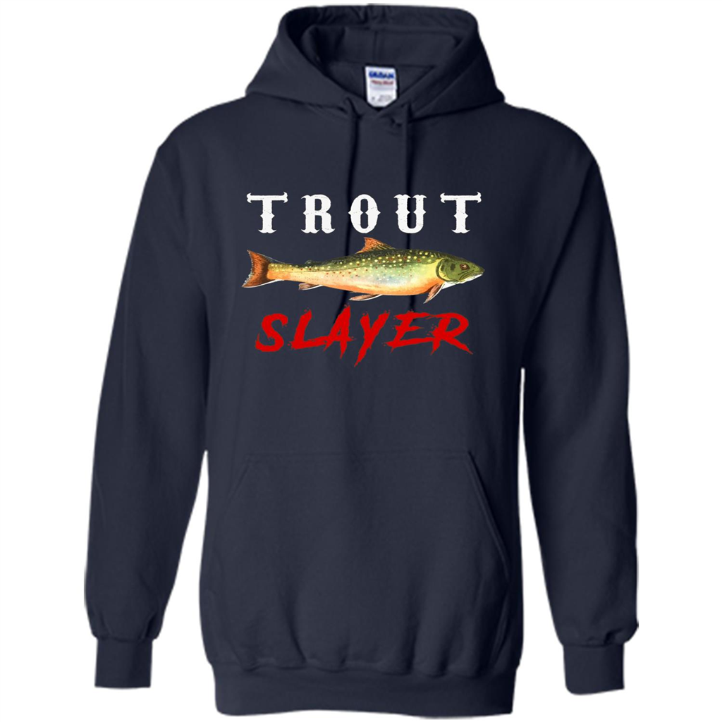 Fisherman T-shirt Trout Slayer T-Shirt Navy