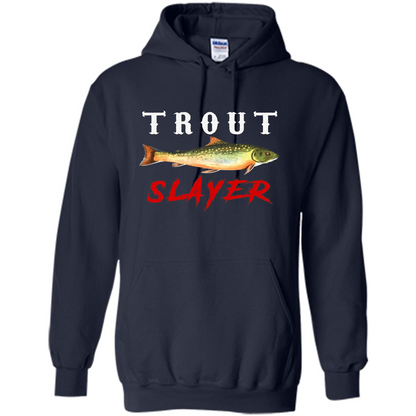 Fisherman T-shirt Trout Slayer T-Shirt Navy