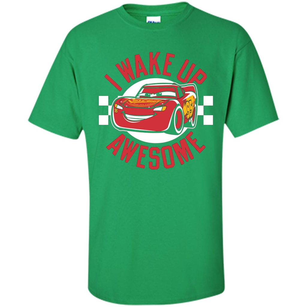 Love Car T-shirt I Wake Up Awesome Irish Green