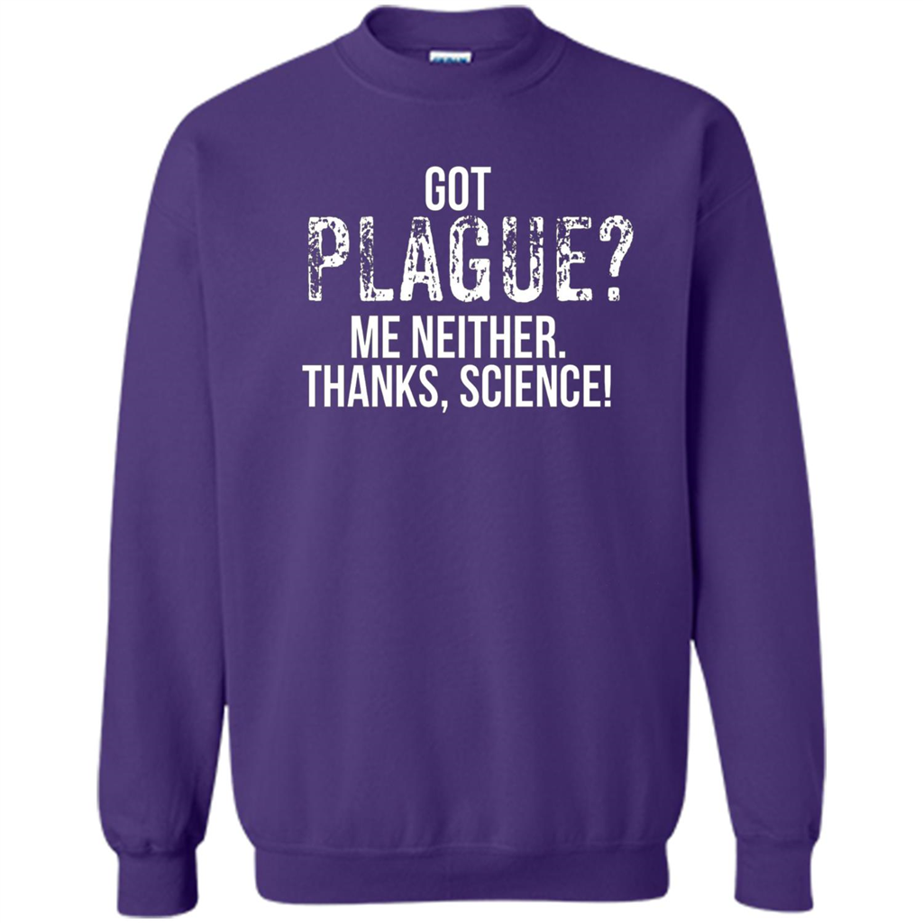 Got Plague? Me Neither Thanks Science T-Shirt Orange