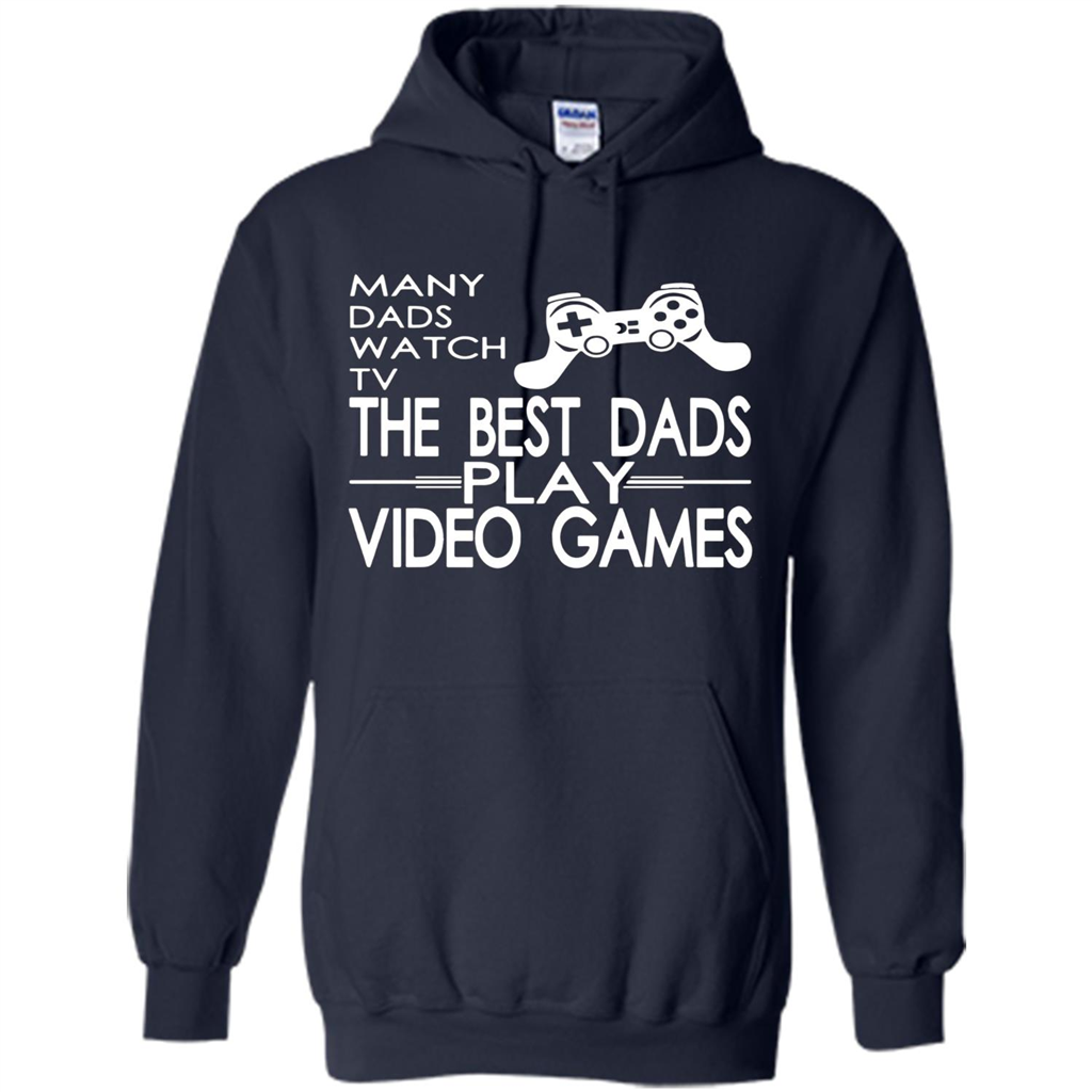 Gamer T-shirt The Best Dads Play Video Games Navy