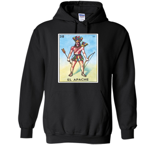El Apache Card T-shirt Tarot Loteria shirt Black