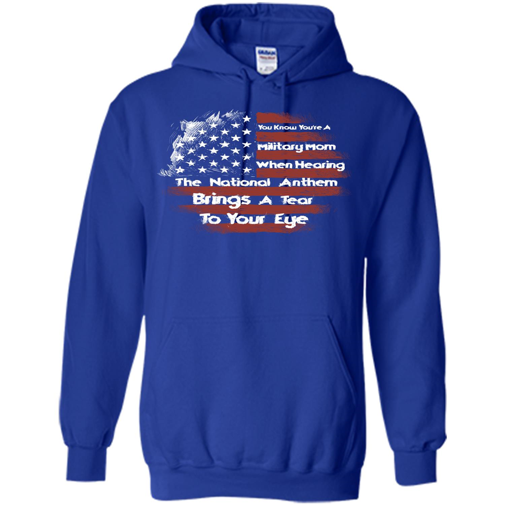Military Mom. You Know You're A Military Mom When T-shirt Royal