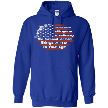 Military Mom. You Know You're A Military Mom When T-shirt Royal