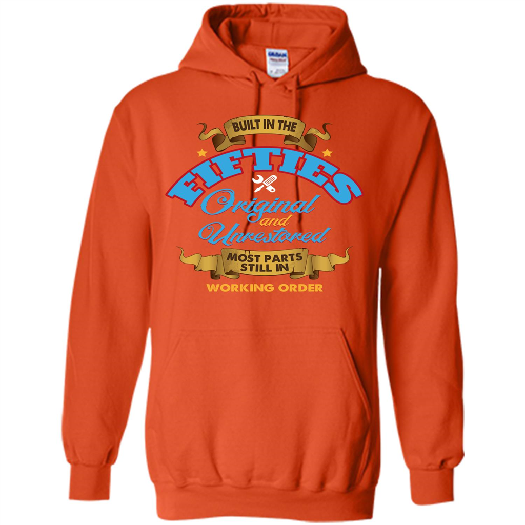 Built in 50s Original and Unrestored Most Parts Still In Working Order T-shirt Orange