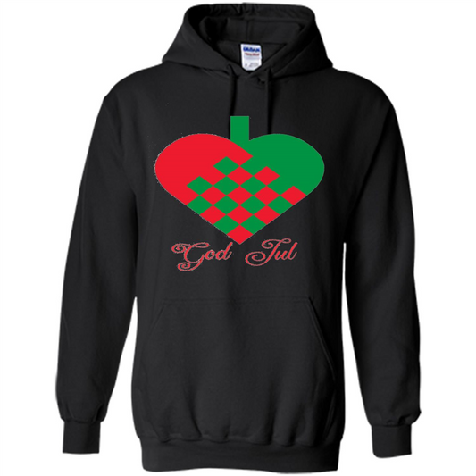 God Jul Merry Christmas T-shirt Black