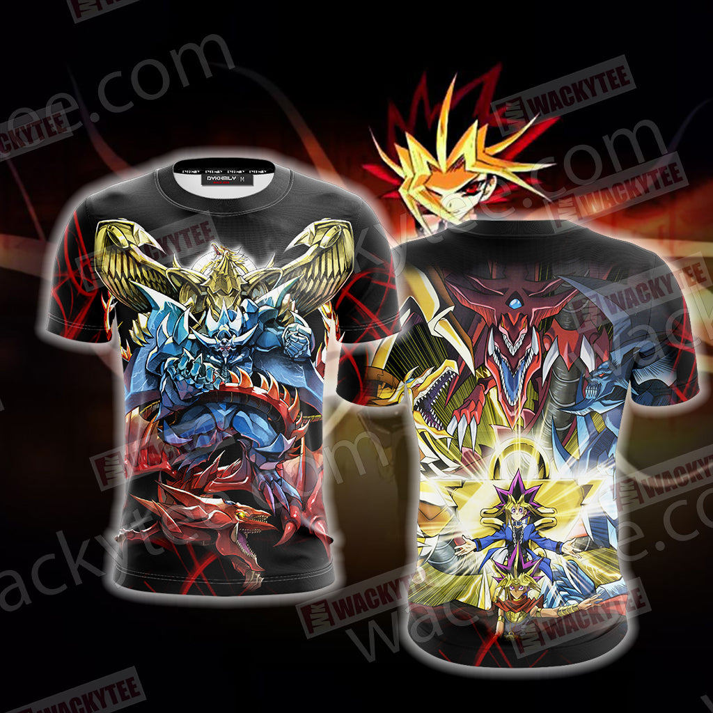 Yu Gi Oh! Yami Yugi And Egyptian God Cards 3D T-shirt T-shirt