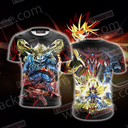 Yu Gi Oh! Yami Yugi And Egyptian God Cards 3D T-shirt T-shirt