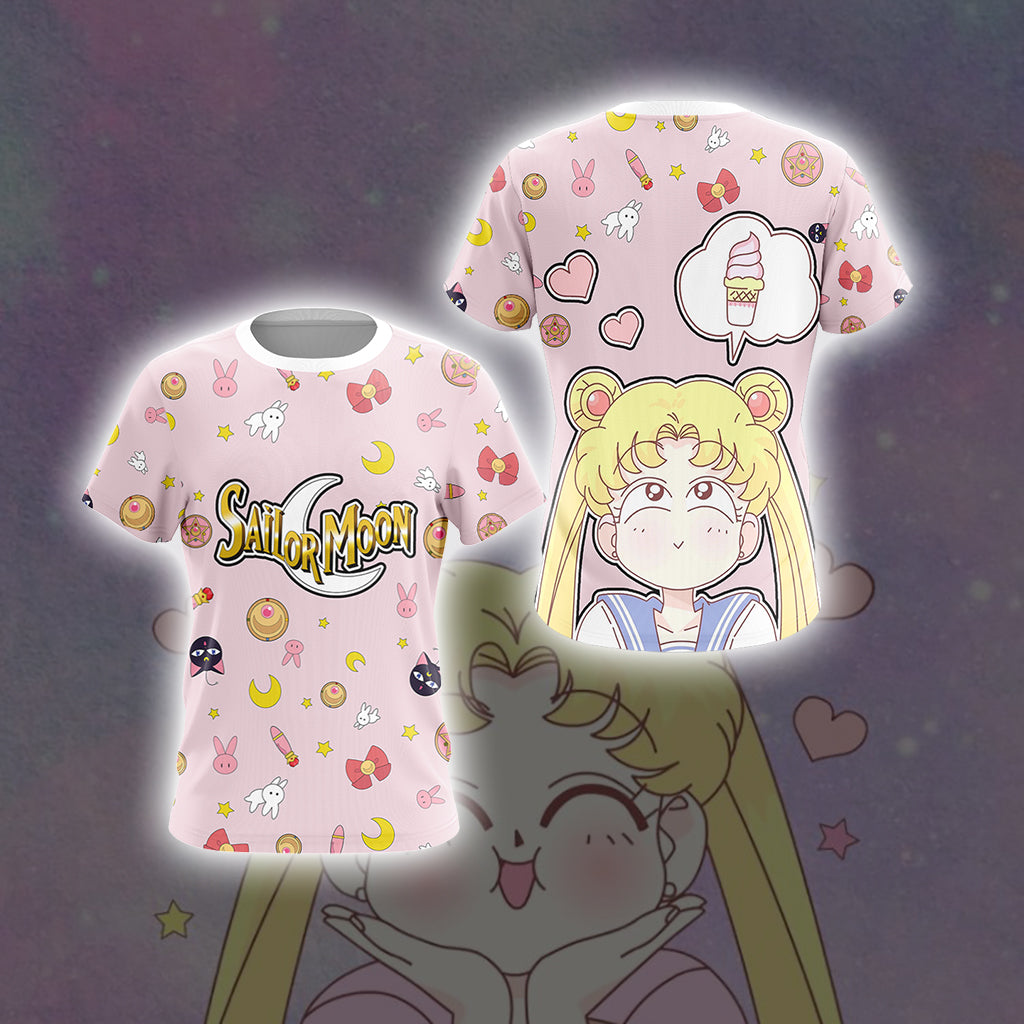 Sailor Moon Kawaii Unisex 3D T-shirt