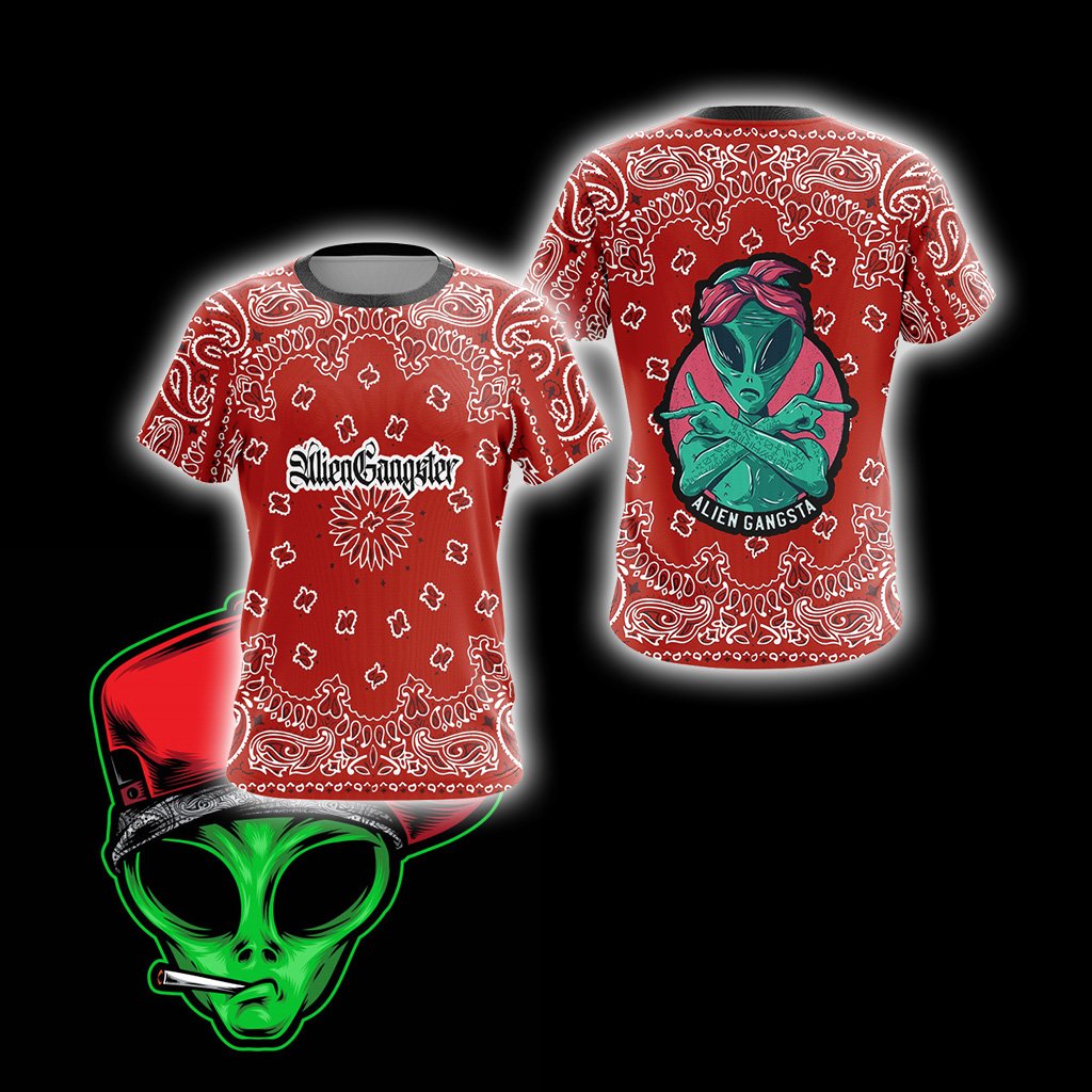 Alien Gangsta Unisex 3D T-shirt T-shirt