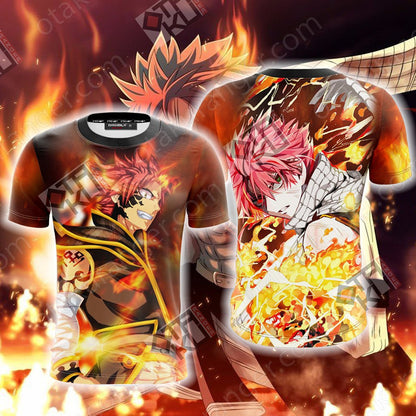 Fairy Tail: Dragon Cry Natsu Dragneel New Look Unisex 3D T-shirt T-shirt