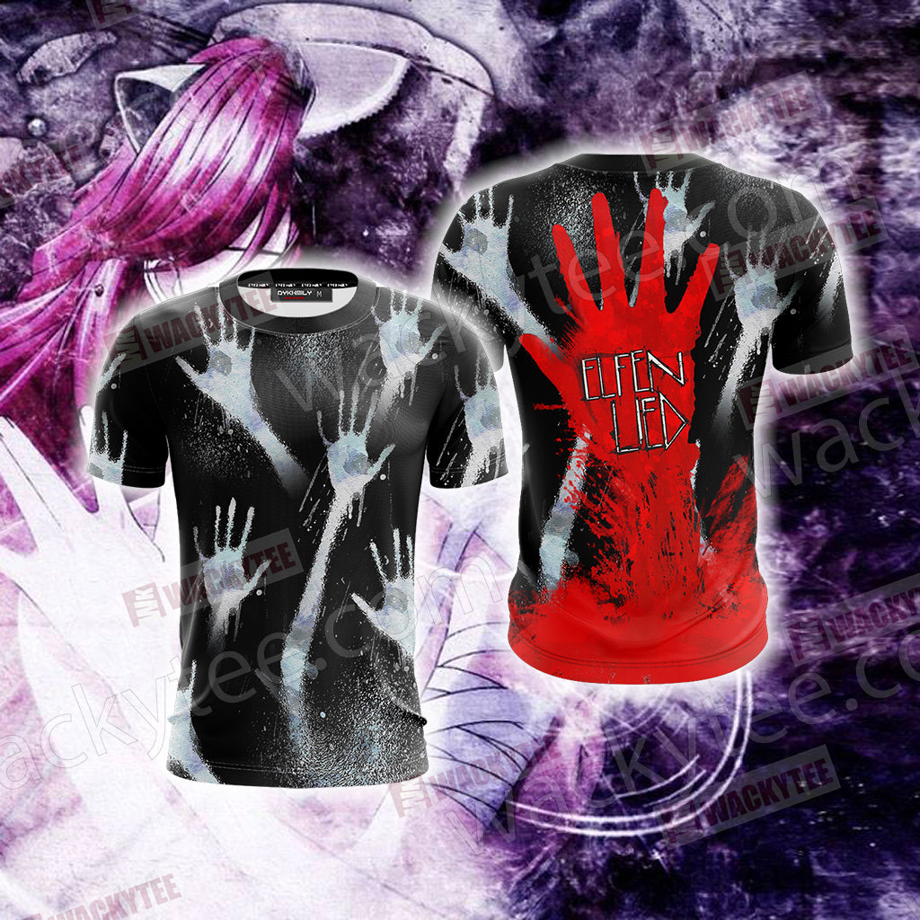 Elfen Lied Unisex 3D T-shirt T-shirt