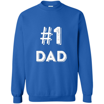 Fathers Day T-shirt Dad No.1 T-shirt Royal