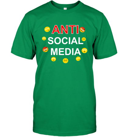 Anti Social Media Shirt T-Shirt T-Shirt Irish Green