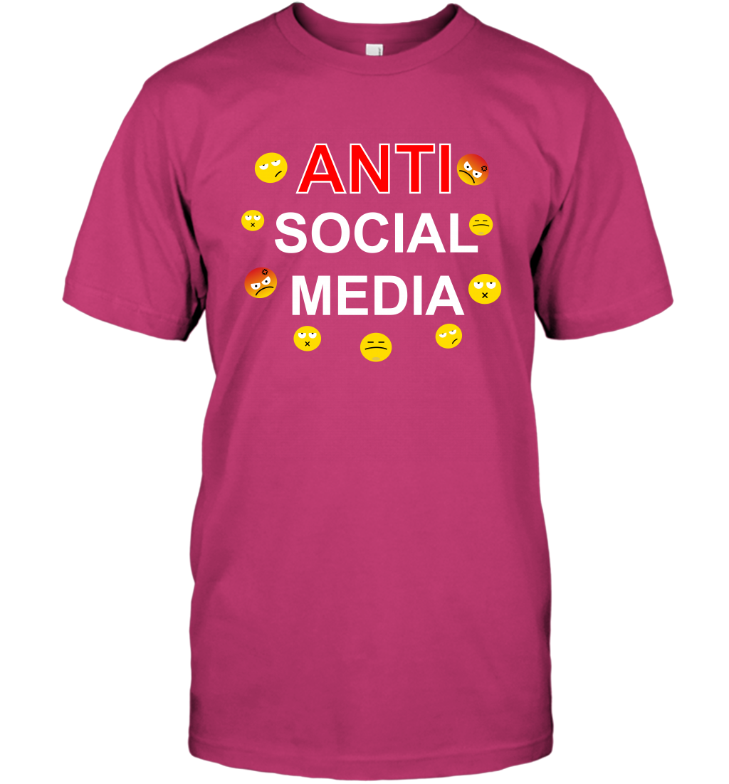 Anti Social Media Shirt T-Shirt T-Shirt Heliconia