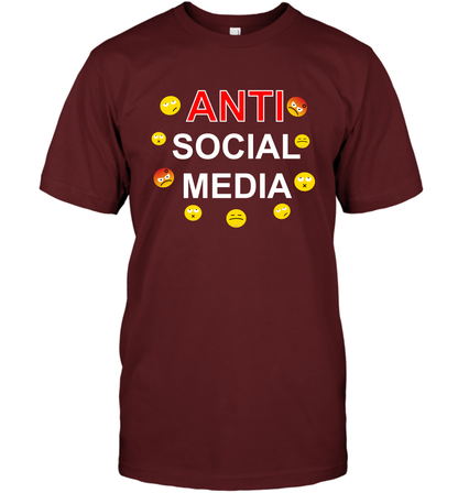 Anti Social Media Shirt T-Shirt T-Shirt Cardinal