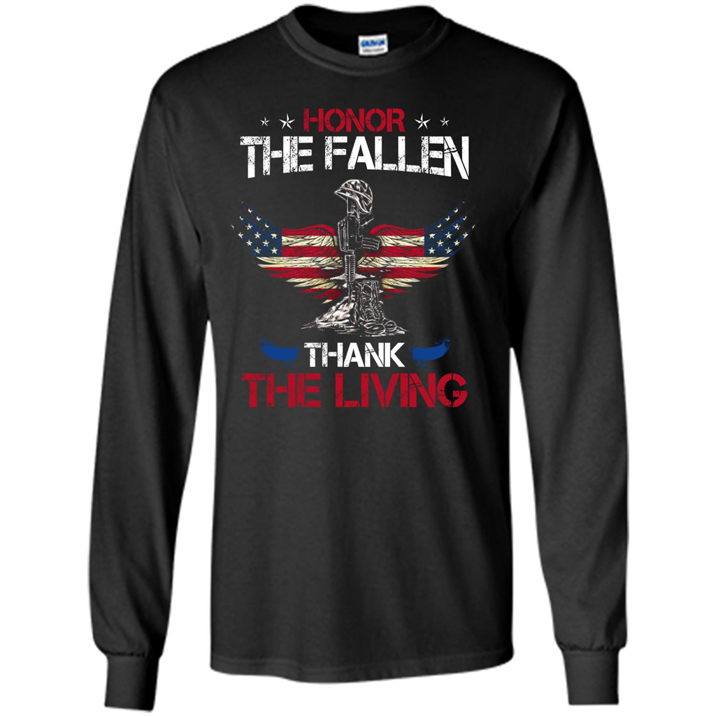 Military T-shirt Honor The Fallen Thank The Living
