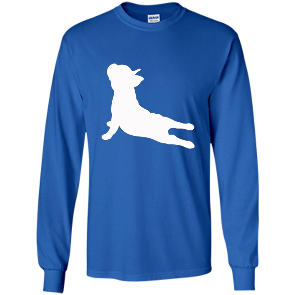 French Bulldog Yoga T-shirt Royal