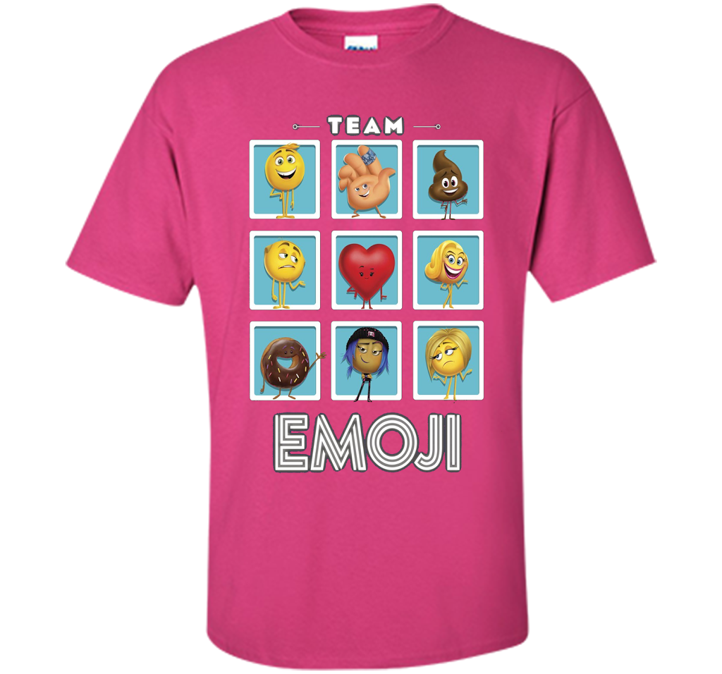 The Emoji Movie Team Emoji Panels Graphic T-Shirt shirt Heliconia
