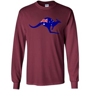 Australian Flag Kangaroo T-shirt Australia Vacation T-shirt