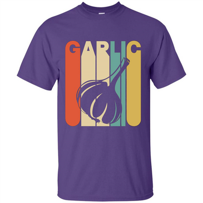 Vintage Style Garlic T-Shirt Purple