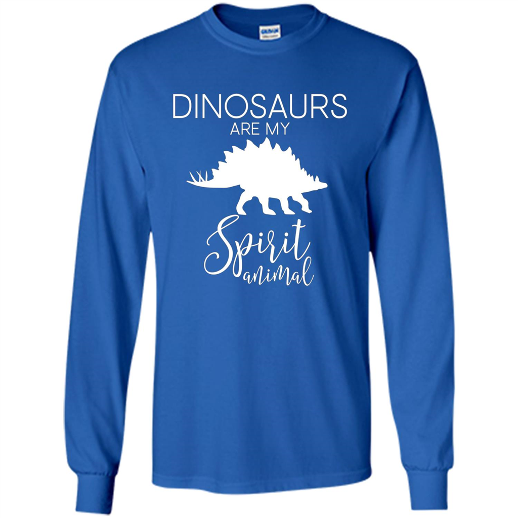 Dinosaur T-Shirt Dinosaurs Are My Spirit Animal Royal