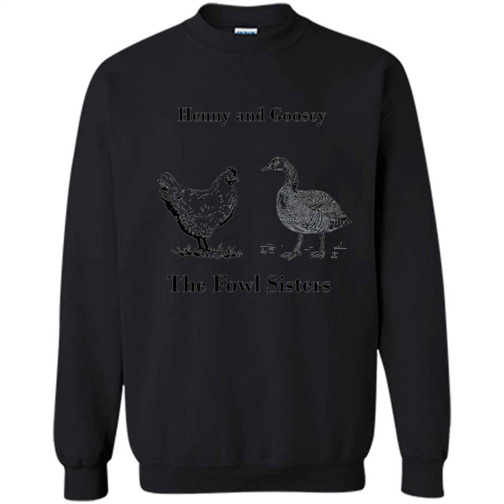 Henny and Goosey The Fowl Sisters T-shirt Black