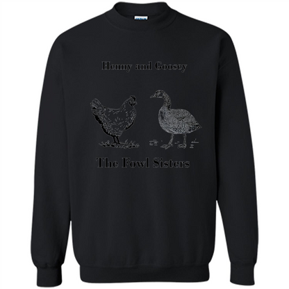 Henny and Goosey The Fowl Sisters T-shirt Black