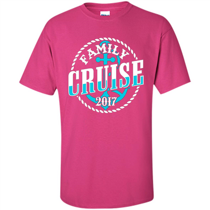 Family Cruise 2017 T-shirt Summer Vacation T-shirt Heliconia