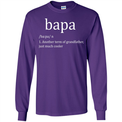 Papa T-shirt Bapa T-shirt Purple