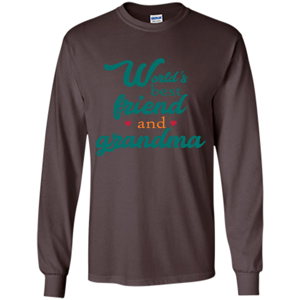 Grandma T-shirt World‰۪s Best Friend And Grandma Dark Chocolate